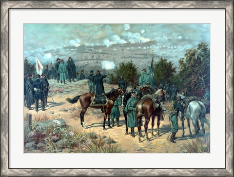 Framed Battle of Missionary Ridge Print
