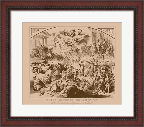 Framed End of the Republican Party - Vintage Print