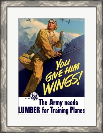 Framed You Give Him Wings Print