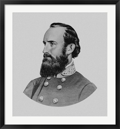 Framed General Thomas Stonewall Jackson Print