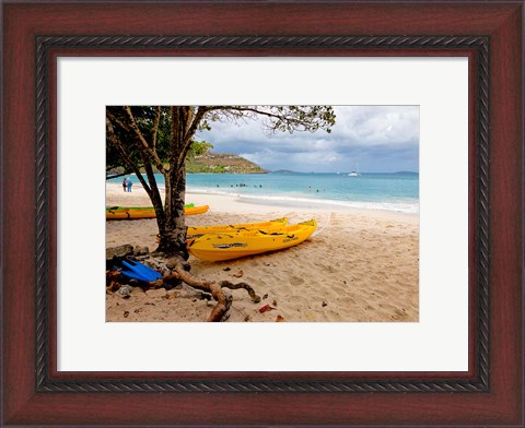 Framed Cinnamon Bay on the Island of St John, US Virgin Islands Print