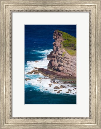 Framed Rabbit Island, Caravelle Peninsula, Reserve Naturelle De La Caravelle, Martinique Print