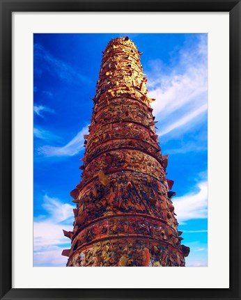 Framed View of El Totem in Plaza del Totem, San Juan, Puerto Rico, Print