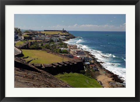 Framed Puerto Rico, San Juan View from San Cristobal Fort Print