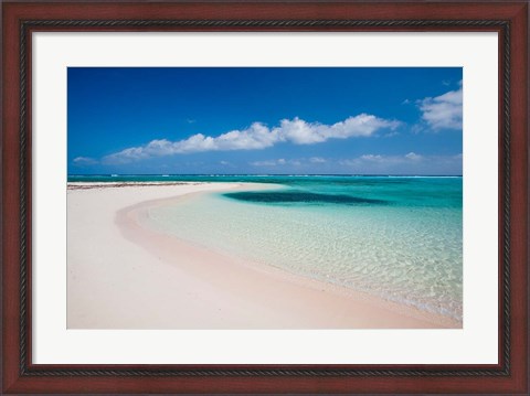 Framed Sandy Point, Little Cayman, Cayman Islands, Caribbean Print
