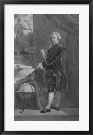 Framed John Adams (digitally restored) Print