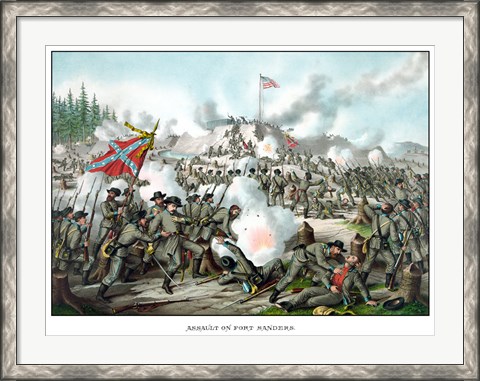 Framed Assault on Fort Sanders Print