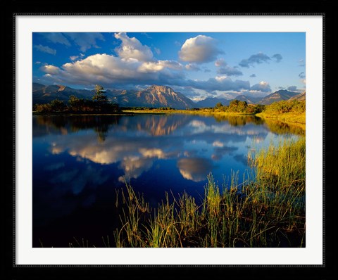 Framed Maskinonge Lake, Wateron Lakes National Park, Alberta, Canada Print