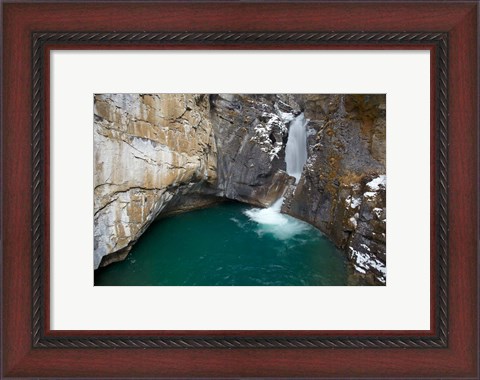 Framed Waterfall, Johnston Canyon, Banff NP, Alberta Print