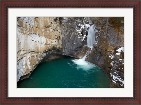 Framed Waterfall, Johnston Canyon, Banff NP, Alberta Print