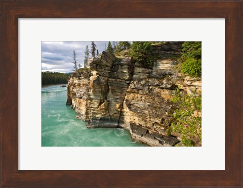 Framed Canada, Alberta, Jasper National Park, Athabasca River Print