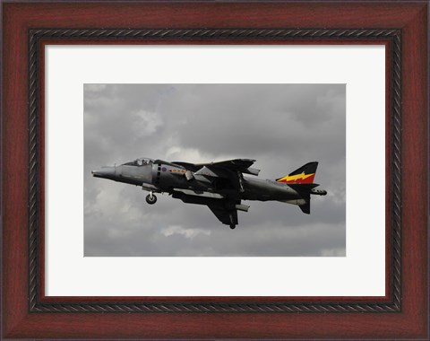 Framed Hawker Harrier V/STOL aircraft of the Royal Air Force Print