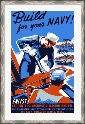 Framed Build For Your Navy! Print