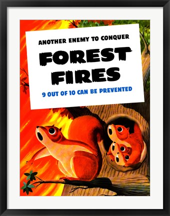 Framed Another Enemy - Forest Fires Print