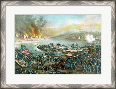 Framed Battle of Fredericksburg Print