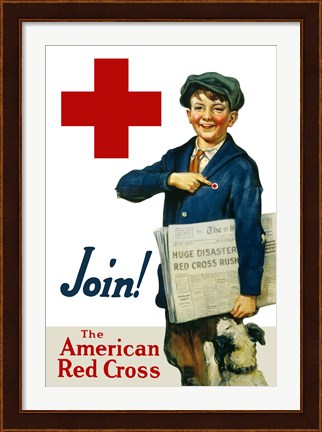 Framed Join the American Red Cross Print