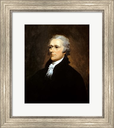 Framed Founding Father Alexander Hamilton Print