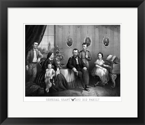 Framed General Ulysses S Grant and His Family Print
