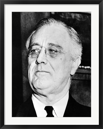 Framed President Franklin Delano Roosevelt Print