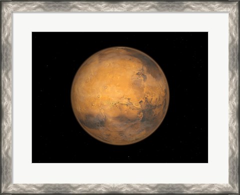 Framed Planet Mars Print