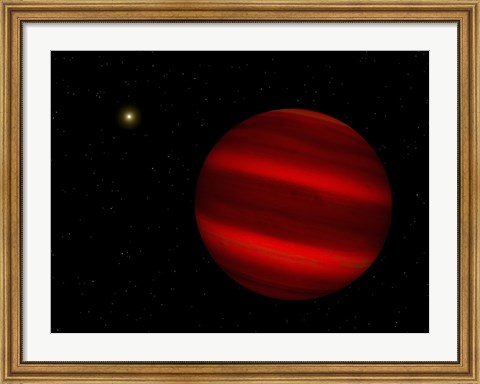 Framed Artist&#39;s Concept of the Brown Dwarf Gliese 229 B Print