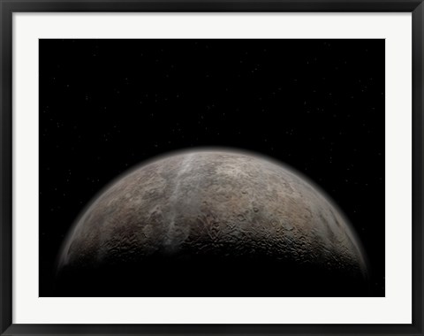 Framed Artist&#39;s concept of Pluto Print