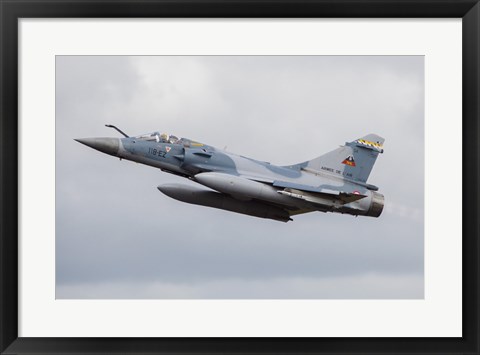 Framed French Air Force Mirage 2000C Fighter Jet Print
