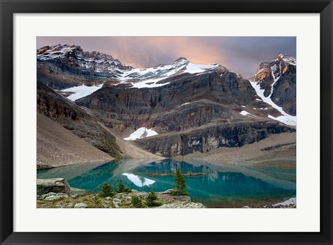 Framed British Columbia, Yoho NP, Lake Oesa Print