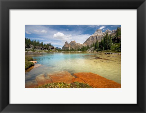 Framed British Columbia, Yoho NP, Opabin Terrace Pools Print