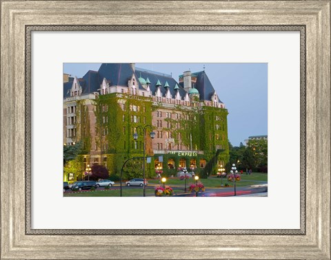 Framed Empress Hotel, Victoria, British Columbia Print