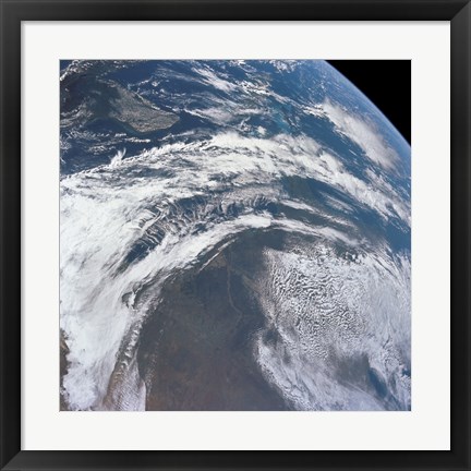 Framed View of Earth as Photographed from the Apollo 12 Spacecraft Print