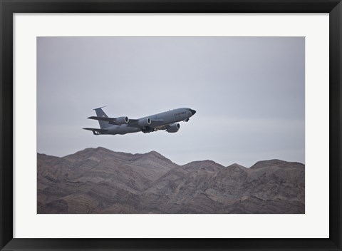 Framed KC-135 Stratotanker Takes off from Nellis Air Force Base, Nevada Print