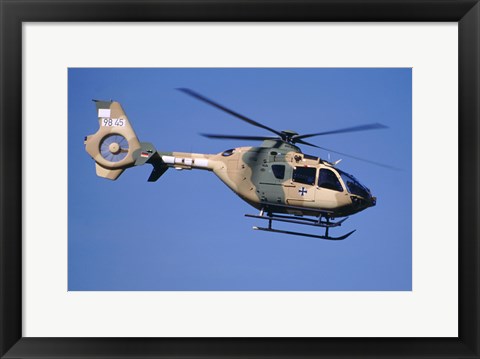 Framed Eurocopter EC-635 helicopter Print