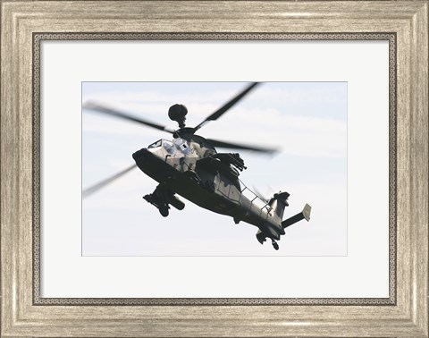 Framed German Army Tiger Eurocopter in Flight over Germany Print