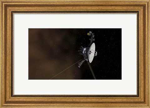 Framed Voyager 1 Spacecraft Entering Interstellar Space Print