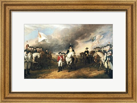 Framed Surrender of Lord Cornwallis Print