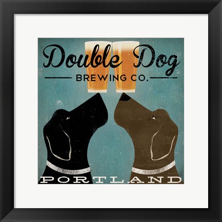 Framed Double Dog Brewing Co. Print