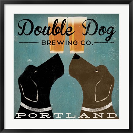 Framed Double Dog Brewing Co. Print