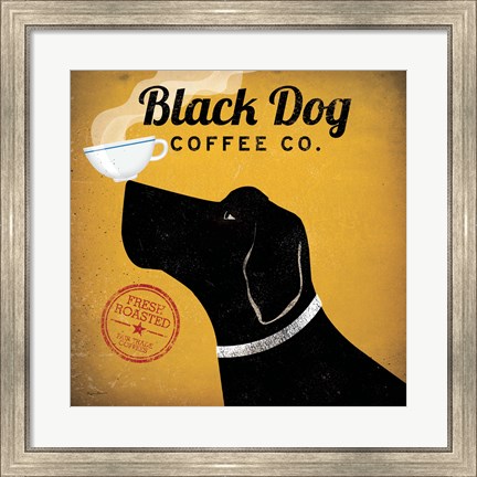 Framed Black Dog Coffee Co. Print