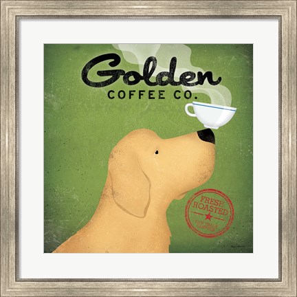 Framed Golden Dog Coffee Co. Print