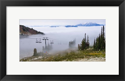 Framed British Columbia, Chairlift on Whistler Mountain Print