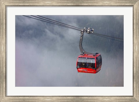 Framed British Columbia, Whistler, Skiing Gondola Print