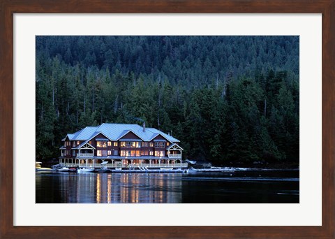 Framed King Pacifci Lodge, British Columbia, Canda Print