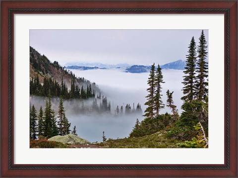 Framed British Columbia, Whistler Mountain, Clouds Print