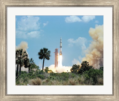 Framed Apollo 16 Space Vehicle is Launched from Kennedy Space Center Print
