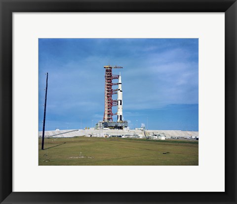 Framed Apollo Saturn 501 Launch Vehicle Mated to the Apollo Spacecraft Print