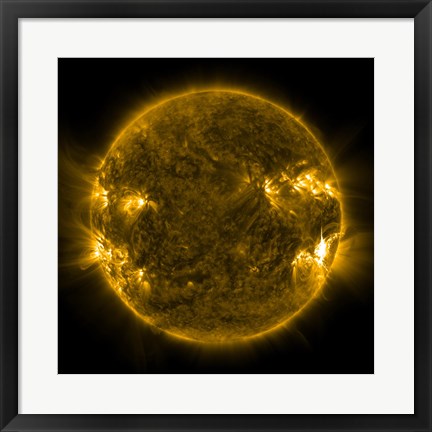 Framed Solar Activity on the Sun Print