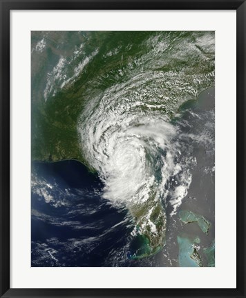 Framed Tropical Storm Beryl Soaking parts of Northern Florida and Southern Georgia Print
