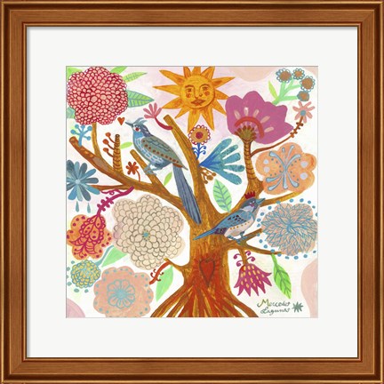 Framed Sun Tree Print