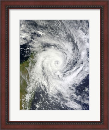 Framed Tropical Cyclone Bingiza Print